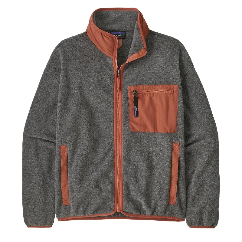 Patagonia Womens Synch Jacket Nickel w/Burl Red